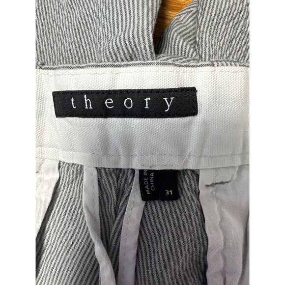Theory Men's Pin Stripe Chino Shorts Size 31 - Picture 3 of 7